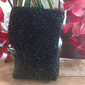 Vintage Walborg beaded cigarette pack holder case